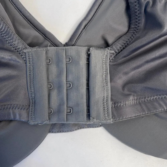 Olga Gray Non Padded Underwire Adjustable Strap Bra Size 38D - Picture 5 of 9